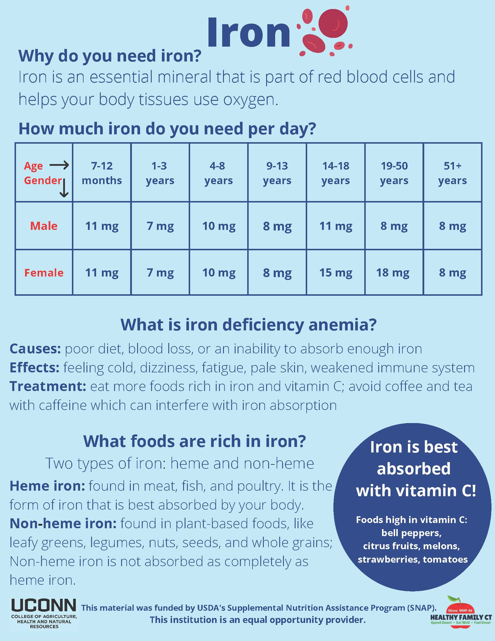 iron benefits and food sources
