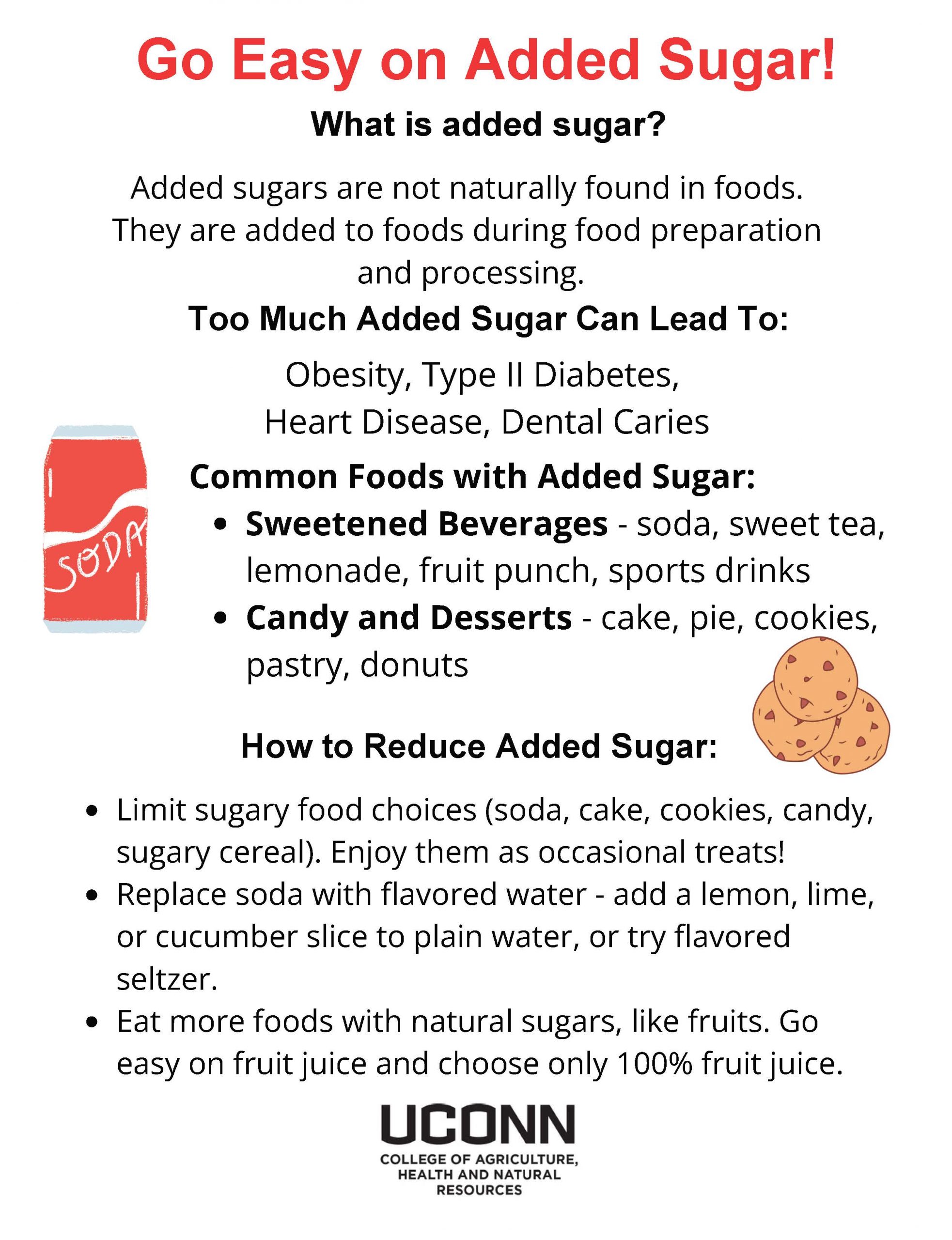 Go Easy on Added Sugar flyer
