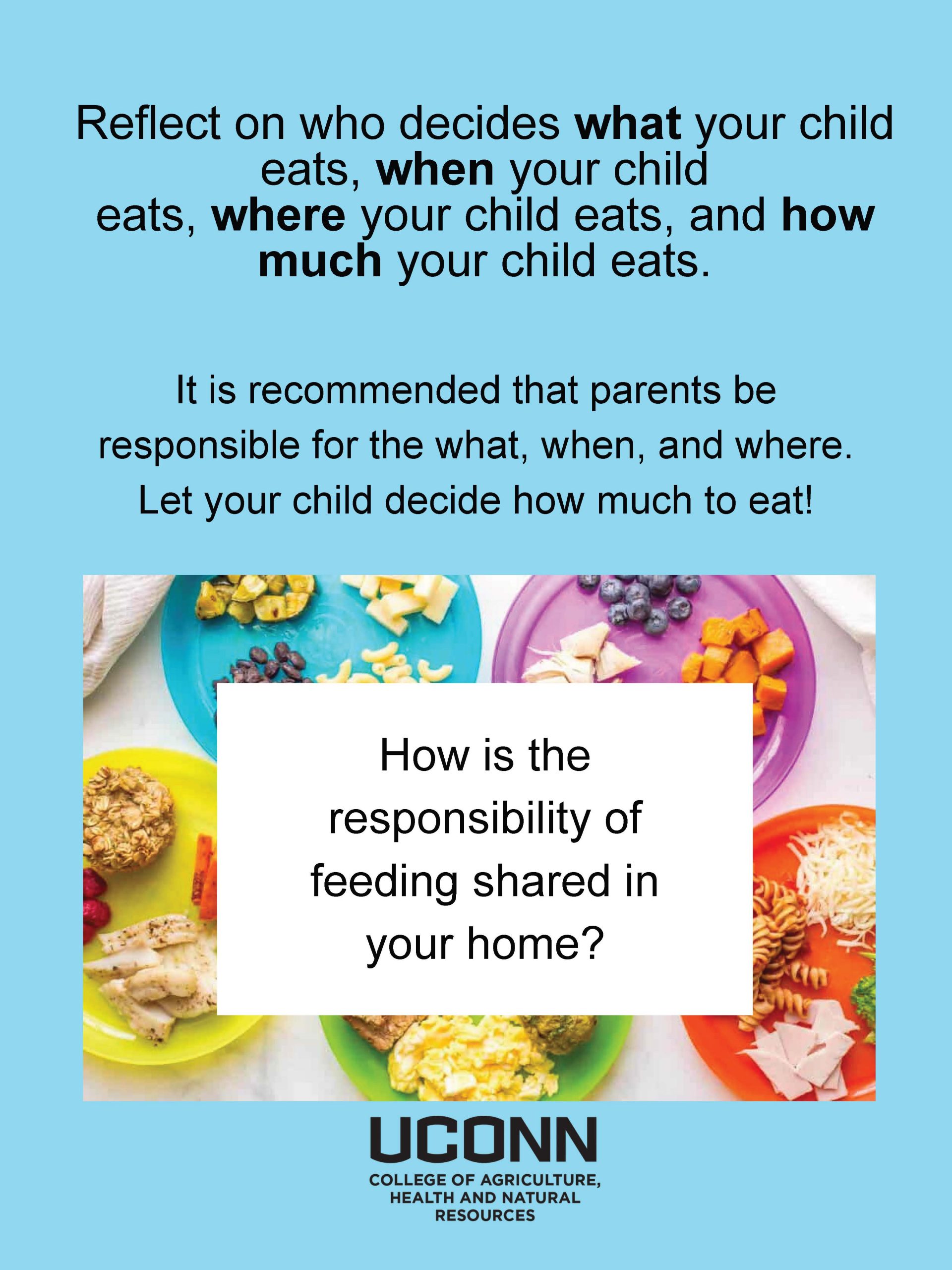 How is the responsibility of feeding shared in your home? flyer