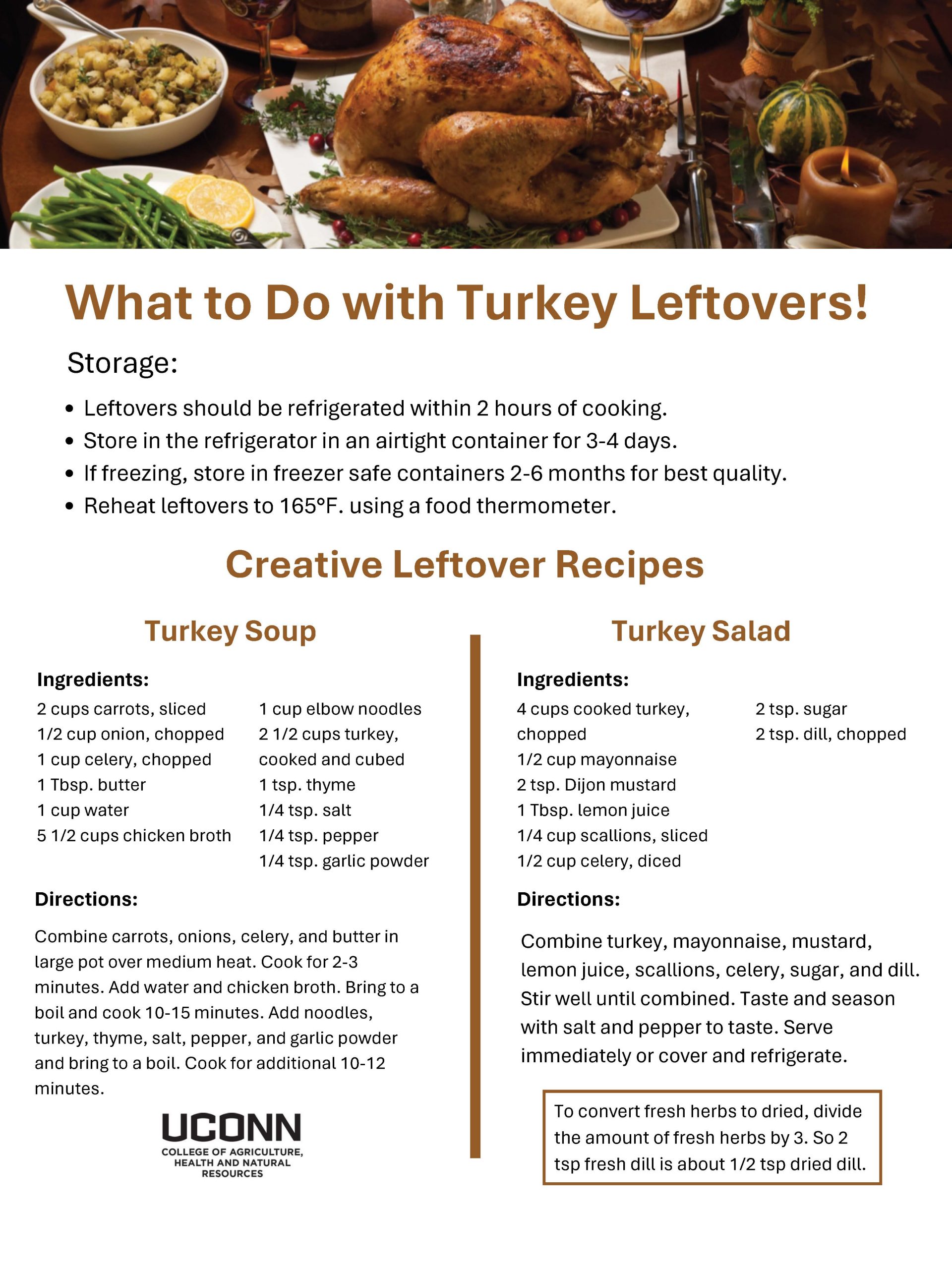 Turkey Leftovers flyer