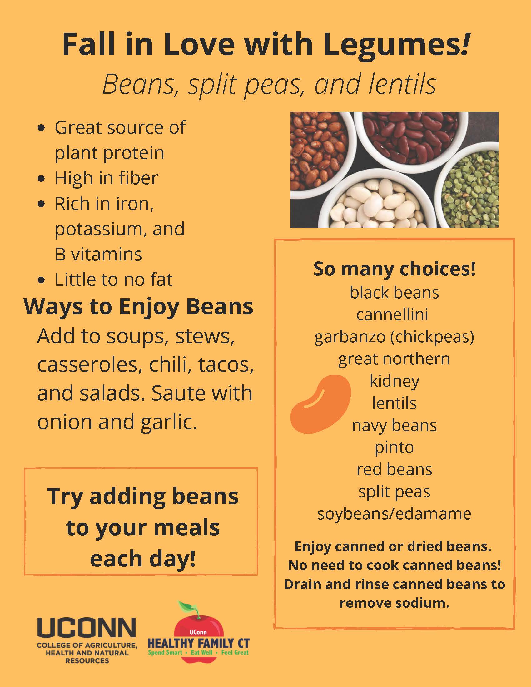 Fall in love with legumes handout